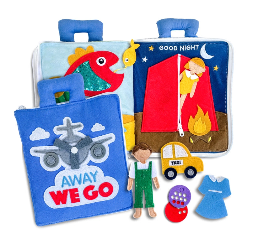 Curious Columbus 'Away We Go' Busy Book