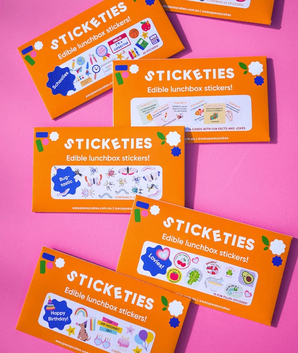 Bug-tastic Sticketies - edible lunchbox stickers