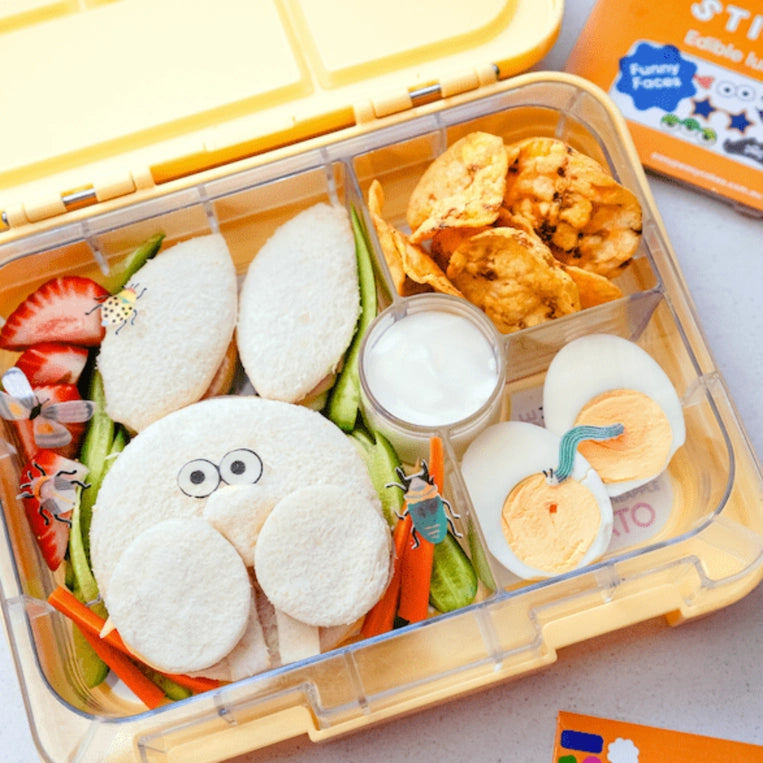 Funny Face Sticketies - edible lunchbox stickers