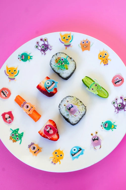 Monsterific Sticketies - edible lunchbox stickers