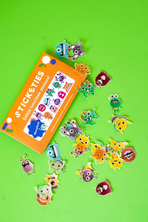 Monsterific Sticketies - edible lunchbox stickers