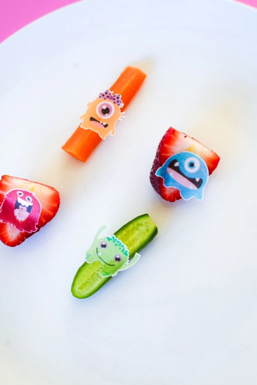 Monsterific Sticketies - edible lunchbox stickers