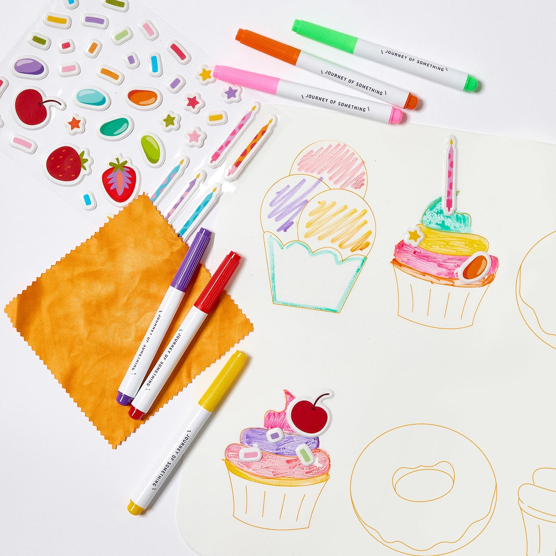 Wipeable Silicone Colouring Mat - "SWEET AS" - Journey of Something